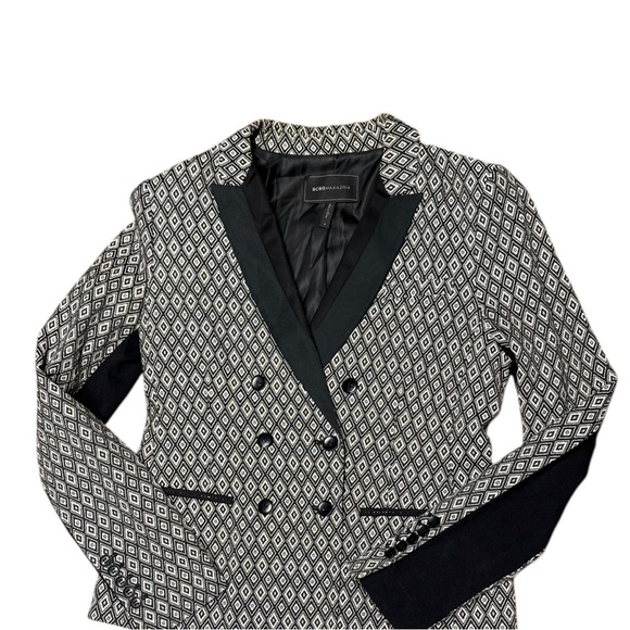 BCBGMaxAzria Women’s Diamond Jacquard Clifford Blazer Jacket ~ Size M - Picture 6 of 14